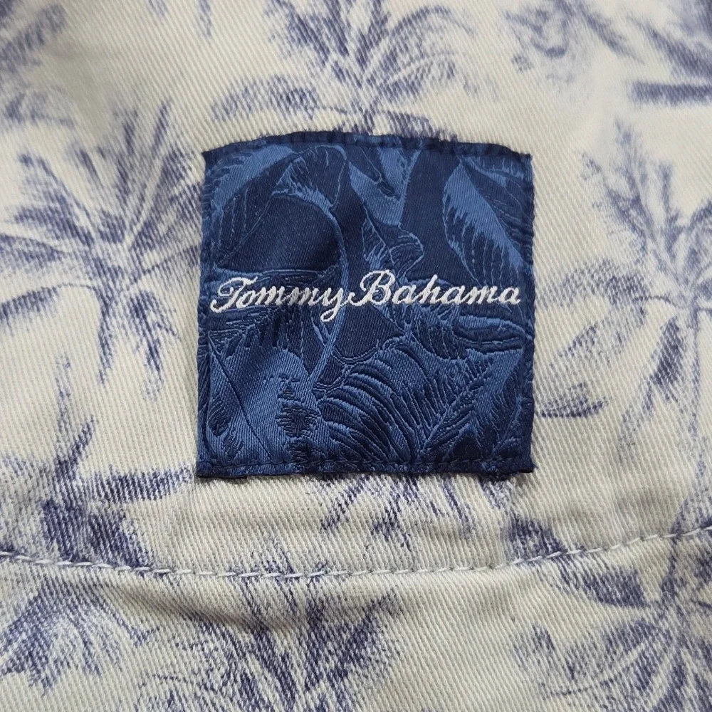 Tommy Bahama Indigo Palms Jeans Men 48x30 Light Wash Straight Stretch Blue Denim